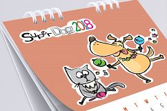 Cute funny dog calendar 2018 Product Image 2