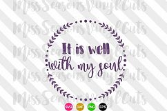 It is well with my soul Quote SVG  Product Image 1