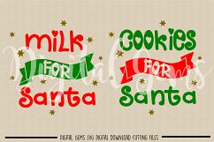 Cookies and Milk for Santa SVG / DXF / EPS / PNG files Product Image 2