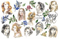 Hey girl Watercolor set Product Image 2