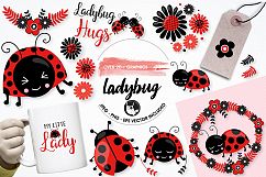 Little ladybug graphics and illustrations Product Image 1