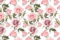Hand drawn watercolor roses Product Image 6