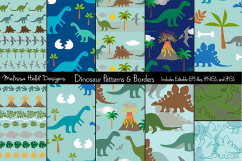 Dinosaur Patterns and Borders Product Image 1