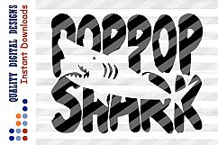 PopPop shark Svg Fathers day Cutting files Family shark Product Image 2