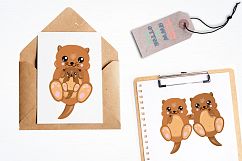 Happy Otters graphics and illustrations Product Image 4