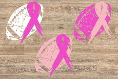 Football Tackle Breast Cancer Svg Awareness ribbon svg 1018s Product Image 2