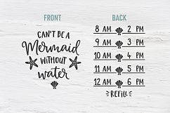 Cant Be a Mermaid without Water SVG, EPS, PNG, DXF Product Image 1