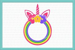 Unicorn face horn girl bundle svg dxf cutting files clipart Product Image 9