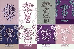 Hookah icon set on white background Product Image 2
