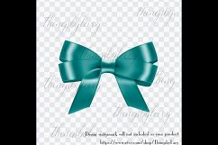 56 Teal Bows and Ribbons Clip Arts PNG Transparent Product Image 3
