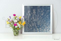Frame mockup - clean bright interior summer field flowers Product Image 6