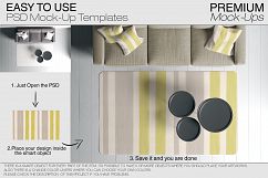 Carpets in Living Room Mockup Set Product Image 5