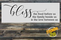 Bless the Food, Family, &amp; Love - Design #2 Product Image 1