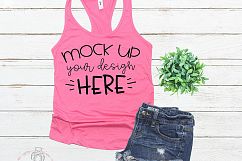 Mock up Next Level 1533 Hot Pink Mockup Product Image 1