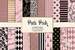 Paris Pink Digital Paper Product Image 1