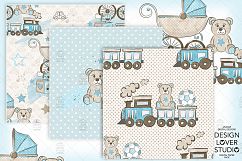 Baby Boy digital paper pack Product Image 5