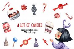 Merry Christmas - Watercolor Clip Art Set Product Image 6