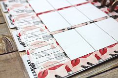 Happy Planner PRINTABLE, Weekly Insert Refill, Fashion Lips, Lipstick Planner, Printable, Planner Printable, 7 x 9.25, Mambi Happy Planner Product Image 1