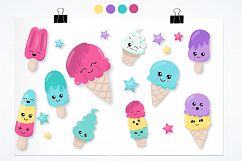 Summer Ice Cream graphics and illustrations Product Image 2