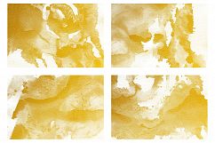 Watercolor Textures White and Gold Product Image 9