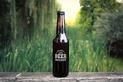 Beer Glass and Bottle Mock-up Bundle #1 Product Image 6