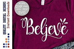 Believe svg file Religious svg cut file Faith Svg Christian Product Image 1