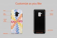 Samsung Galaxy A8 2018 3D Case Design Mockup Back View Product Image 2