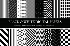 Black and White Digital Papers - P2 Product Image 1