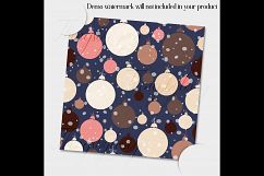 12 Winter Pattern Digital Papers in Indigo and Salmon Theme Product Image 4