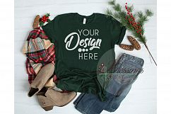 Winter Mockup Bundle Bella Canvas Mockup Bundle T Shirt Flay Product Image 4