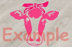 Cow Head whit Bandana SVG, cowboy western Farm Milk 776S Product Image 4