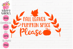 Pumpkin Spice SVG Fall SVG Autumn SVG Product Image 1