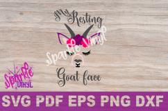 SVG, svg files, Goat, Goat face, Goat svg, Goat art, funny goat, goat shirt, goat gift, files for cricut, printable, goat pdf, goat shirt for woman Product Image 4
