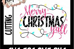 Merry Christmas Y&#039;all - Christmas SVG Cutting File Product Image 2
