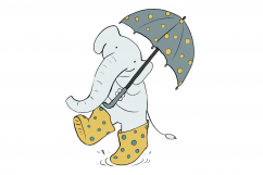 Baby Elephant | CLIP ART illustrations | PNG/JPEG Product Image 7