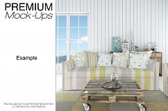 Sofa &amp; Pillows - Coastal Style Mockup Product Image 23
