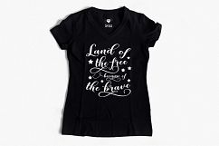 Land of the free because of the brave SVG PNG EPS DXF Product Image 3