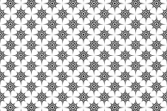 15 monochrome star patterns (EPS, AI, SVG, JPG 5000x5000) Product Image 3