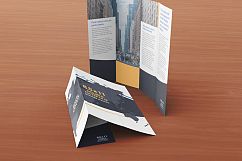  8.5 x 11 Double Gate Fold Brochure Mockups Product Image 4