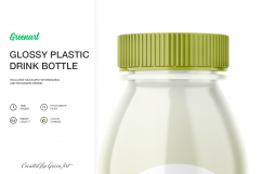 Glossy Plastic Bottle Mockup Product Image 7