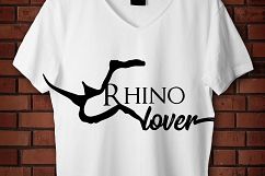 Rhinoceros, Rhino lover svg, Rhinoceros, rinoceronte, amante a los rinocerontes eps, cutting machine Product Image 5