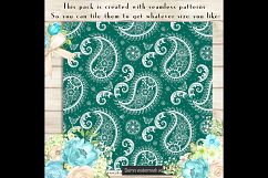 100 Seamless White Lace Paisley Digital Papers Product Image 2