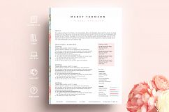 creative resume template word / floral feminine Product Image 4