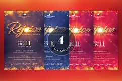 Rejoice Christmas Flyer Poster Template Product Image 5