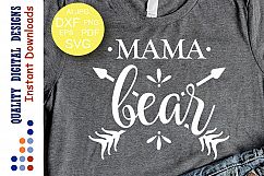 Mama bear family svg Mom life svg Instant download Product Image 1