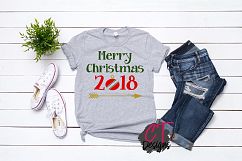 Merry Christmas 2018 SVG Design Product Image 1