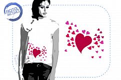 3 Designs Love Heart Rain Set Bundle Machine Embroidery Product Image 2
