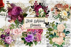 Floral Ephemera Clipart Product Image 1
