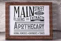 Main Street Apothecary | SVG | PNG | Vintage Farmhouse Product Image 3