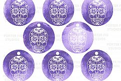Printable Halloween Gift Tags Sugar Skull Day of the Dead Product Image 4
